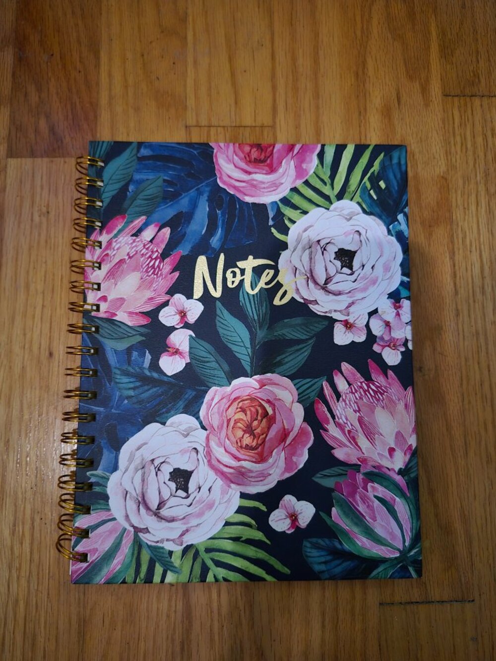 Floral Notebook Journal Spiralbound Lined Paper